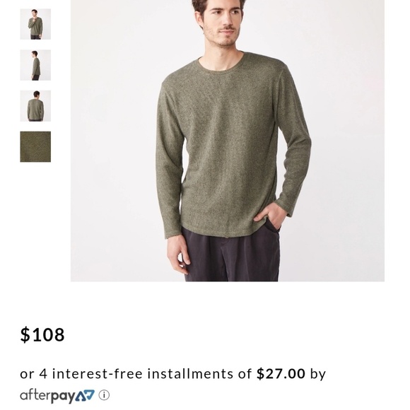 Monrow thermal Long sleeve crewneck XL - Picture 4 of 5